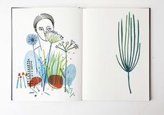 6f124b8c144fe440df3715d25f9ccff9 #illustration #face #plants #sketchbook
