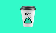 Cup. #white #shit #hot #coffee #cup #green