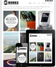 Art Works Responsive Theme (FREE 2013) #layouts #design #theme #grid #wordpress #layout #web
