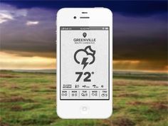 Dribbble - Weather App by Joel Reid #weather #app #interface