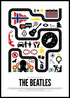 Pictogram rock bands posters | 123 Inspiration #posters