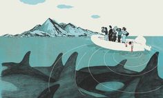 Josh Cochran: work #illustration #josh #cochran #whales