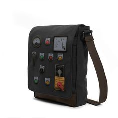 #control panel #beige #bag #messenger #shoulderbag #kerouac #button #switch #controlpanel #electric #indicator