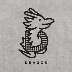 Dragon #dragon #icon #graphic #illustration #typography