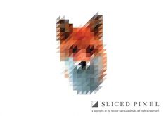 Sliced Pixel Project on the Behance Network #pixel #fox #sliced