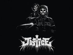 Justice Death Metal electro poster #Justice #POSTER #illustration #art #electro #edbanger #WOMAN #DEATHMETAL