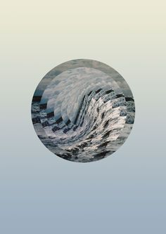 Astral Sea #ocean #sky #sydney #design #graphic #round #wave #earth #sea #minimal #gradient #blue
