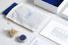 "Good Night Kit" for Casper by High Tide NYC. #packaging #print #design #graphic #sleep #mattress #gift #night #holiday #tea #casper #blue #tide #high