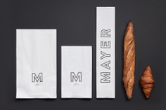 Mayer Boulangerie Identity - Mindsparkle Mag Forma & Co designed the identity for Mayer Boulangerie. #logo #packaging #identity #branding #design #color #photography #graphic #design #gallery #blog #project #mindsparkle #mag #beautiful #portfolio #designer