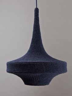 Dezeen » Blog Archive » Designed in Hackney: Omi pendant Lightsby Naomi Paul #interior #lamp #crochet #design #pendant #cotton #lamps #silk #fashion