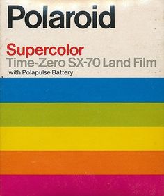 Polaroid Supercolor Time-Zero SX-70 Land Film #brand #polaroid #film