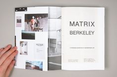 Project Projects — Matrix/Berkeley: A Changing Exhibition of Contemporary Art #layout #book #typography