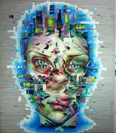 Justin Bower | PICDIT #design #paint #portrait #glitch #art #painting