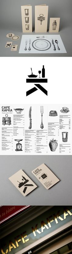Café Kafka identity by Lo Siento, Barcalona #catering