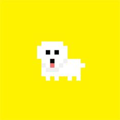Snoopy the dog #vector #maltese #pixel #illustration #art #dog