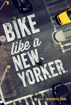 BikeNYC #advertising #on #bike #poster #right