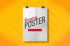Hanging poster mock up Free Psd. See more inspiration related to Poster, Mockup, Template, Web, 3d, Website, Mock up, Poster template, Psd, Templates, Website template, Mockups, Hanging, Up, Web template, Realistic, Real, Web templates, Mock ups, Mock, 3d mockup, Psd mockup and Ups on Freepik.