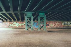 Urban Bridge #urban #flat #graffiti #photography #vintage #bridge #vsco