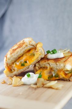 Perogy Grilled Cheese | bsinthekitchen.com #grilledcheese #perogy #bsinthekitchen