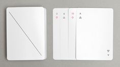 Minimalist Iota Playing Cards by Joe Doucet Photo #cards #playing
