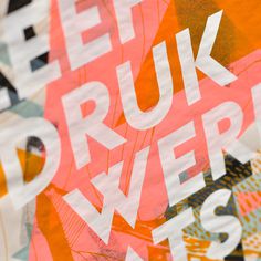 gezeever screenprint poster typography illustration gezeever open zeefdrukwerkplaats Antwerpen
