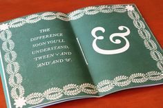 A Punctuated History on the Behance Network #historic #victorian #book #ampersand #ornament #vintage #made #hand