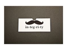 Integrity #business #branding #integrity #card #bar