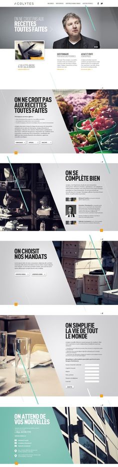 Web Design / Acolytes by Alexandre Desjardins, via Behance #website