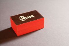 Faust | We're Graphic Designers. We're Very Good. Everybody Says So. #business #stamped #cards #foil #faust