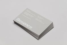 Bosence Building Conservation Identity | Two #bosence #helvetica #twodesign #cards