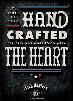 Jack Daniel's #lettering #design #handmade #poster #typography