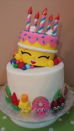 Tasty birthday cake