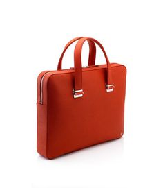 Bourdon Cognac Slim Briefcase Men's Designer Leather Briefcases, Bags & Luggage dunhill #bag #dunhill