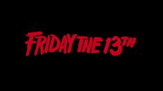 Friday the 13th 1980 movie poster logo #movie #80s #typography