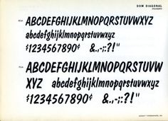 Daily Type Specimen | Dom Diagonal is the oblique version of Peter... #type #specimen #typography