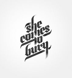 She Comes To Bury : Javier Suárez #lettering