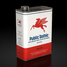 Public Gothic : Lovely Package . Curating the very best packaging design. #font #public #packaging #gothic #industrial #vintage