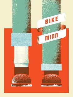 PrettyClever #bicycle #screenprint #texture #art #poster #crank