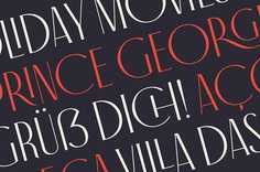 Antiga Typeface #typography #typeface #font #display #artnouveau #ligatures #title #elegant #serif #roman