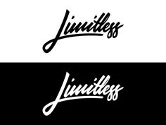 Limitless lettering by Angelo Walczak #lettering #calligraphy #type #typography #logo #design #vector #brush #pen #hand #illustrator