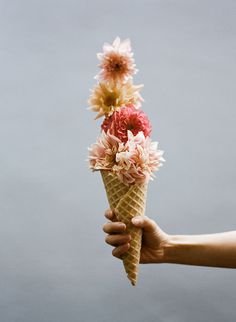 Design Work Life » Parker Fitzgerald: Kinfolk Ice Cream and Flowers #cream #ice #summer #flowers