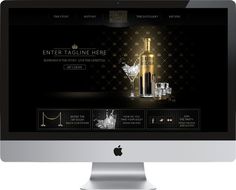 Russian Vodka - Golden Moscow on Behance #fancy #black #vodka #gold #web
