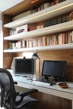 GUTO REQUENA modern interior design #built #office #home #desk #ins #workspace