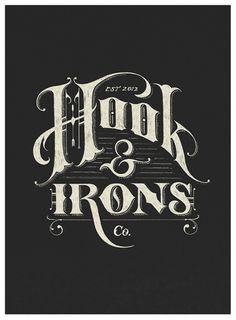 Dribbble - Hook&Irons_NEGATIVE.jpg by Tom Lane #type #ginger #monkey