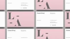 New Logo and Identity for LaserAway by DIA #identity #typography
