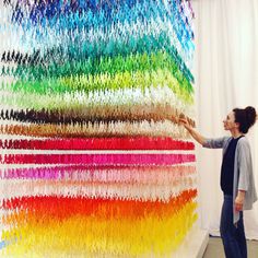 18,000 Paper Silhouettes in 100 Shades of Colors by Emmanuelle Moureaux