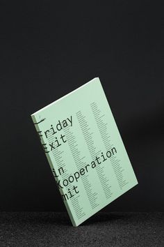 Friday Exit Book