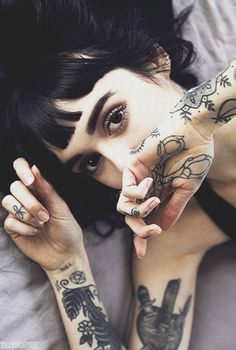Beauty in my Eyes !!! #tattoo #ink #girl #portrait