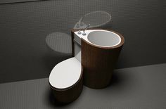 Za Bor Architects proposes an optimal combination of the toilet and sink - www.homeworlddesign. com (7) #ideas #furniture #bathroom