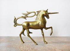 vintage brass unicorn #unicorn